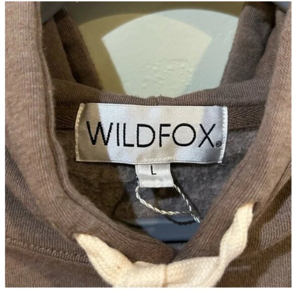 Wildfox NWT Women's Falcon (Brown) WHO DIS HARLEY Hoodie Sweatshirt, Size Large - Picture 5 of 6